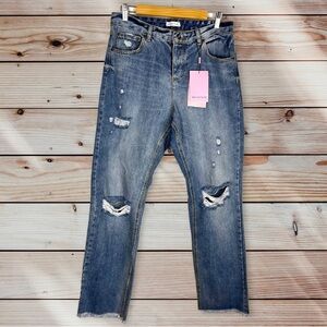 Avec Les Filles‎ high rise button fly boyfriend jeans size 29